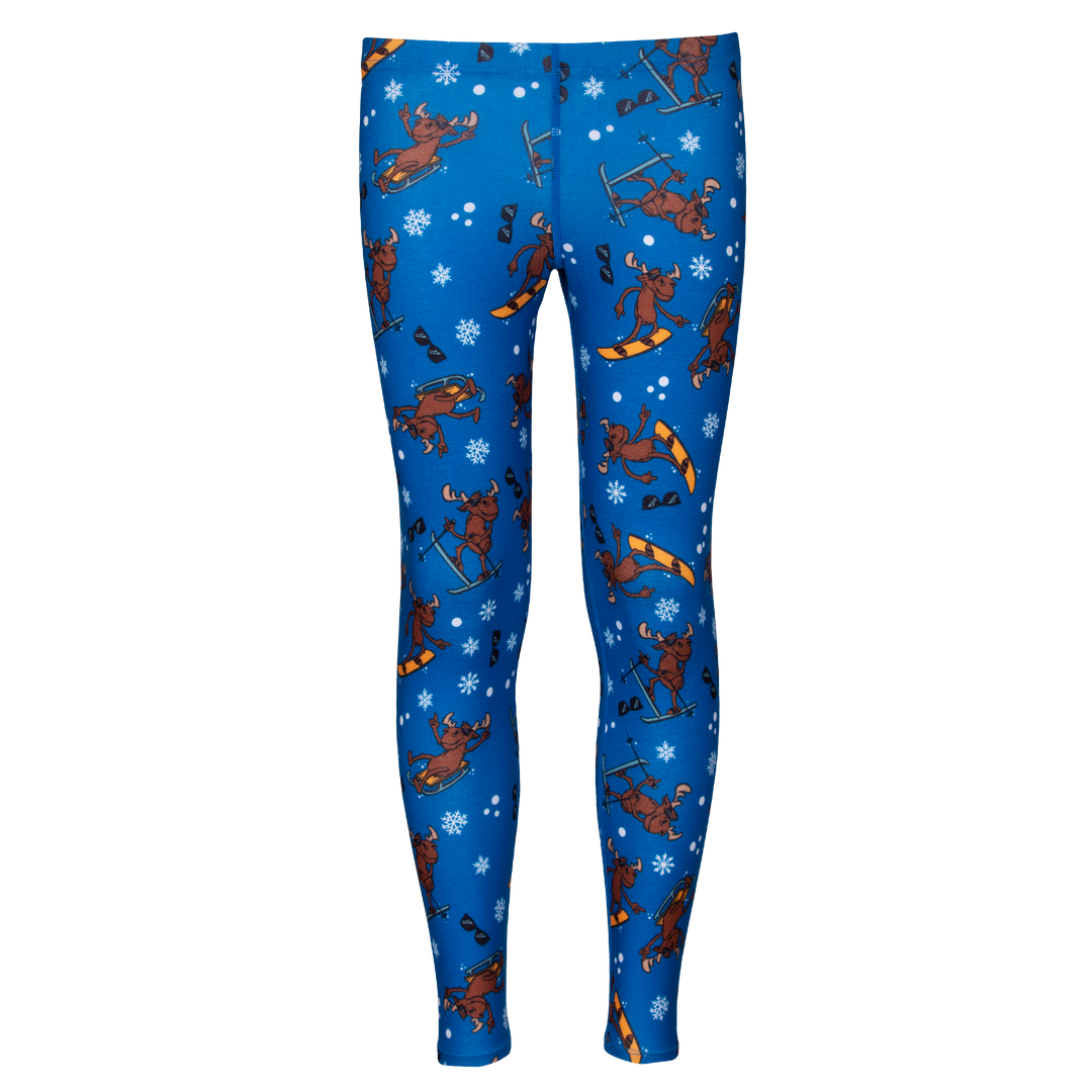 Youth Originals Print Tight - Hot Chillys#color_winter-moose