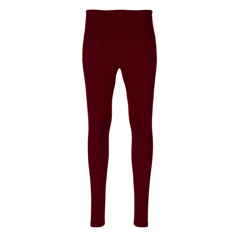 Women's Clima-Tek Tight - Hot Chillys#color_burgundy-heather