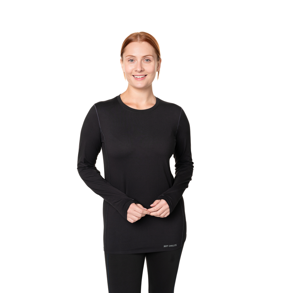 
                  
                    Hot Chillys Women's Clima-Tek Crewneck - Black
                  
                