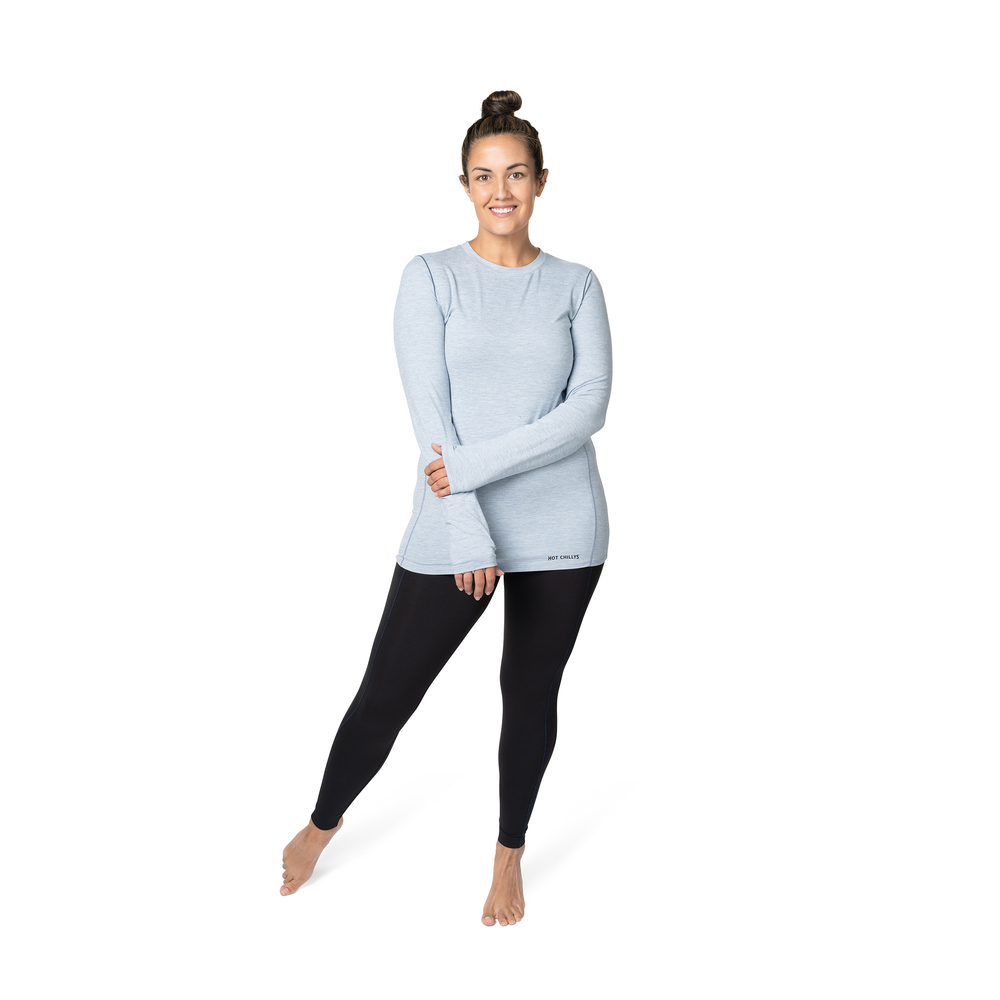 
                  
                    Hot Chillys Women's Clima-Tek Crewneck - Ashley Blue Heather
                  
                
