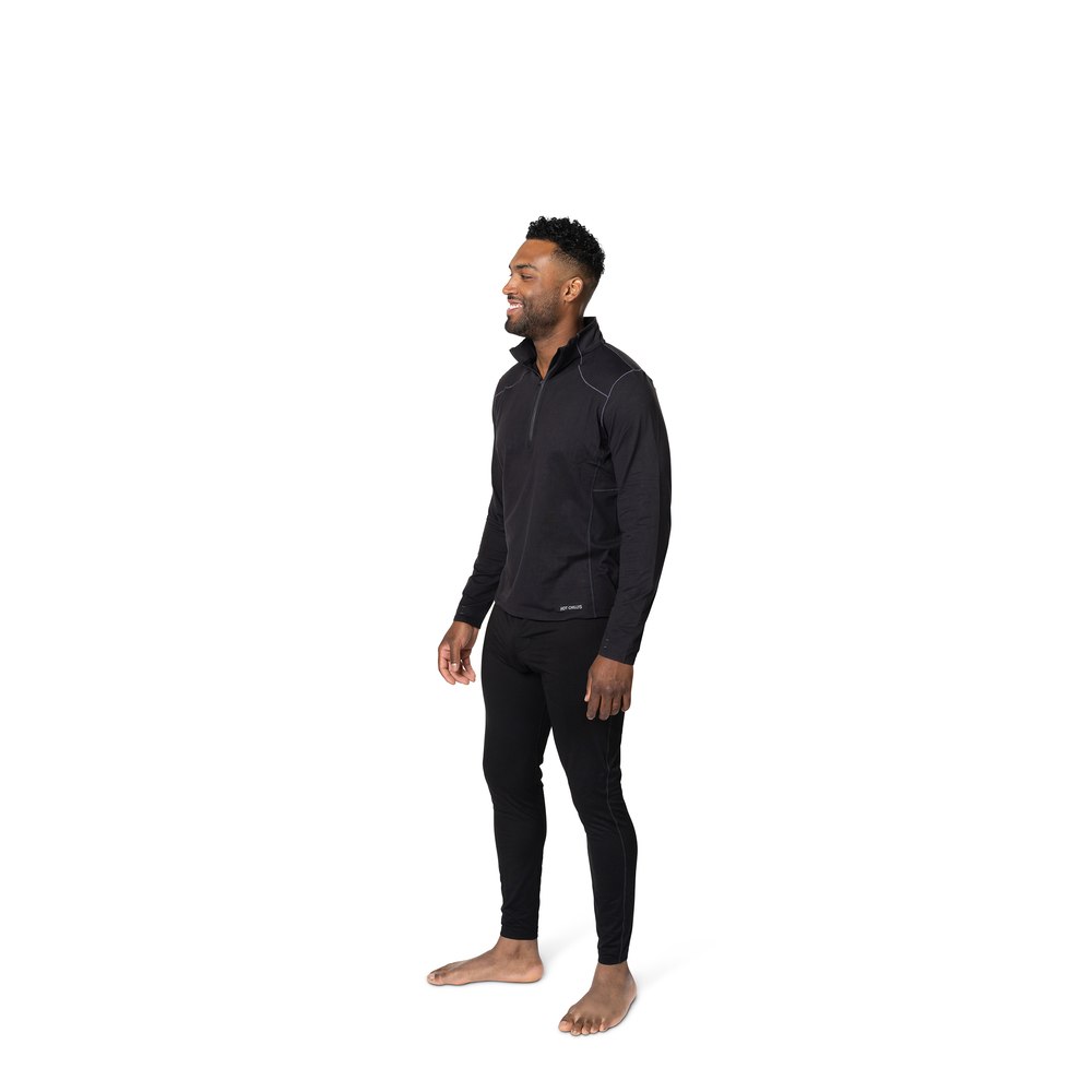 
                  
                    Hot Chillys Men's Clima-Tek Zip-T - Black
                  
                