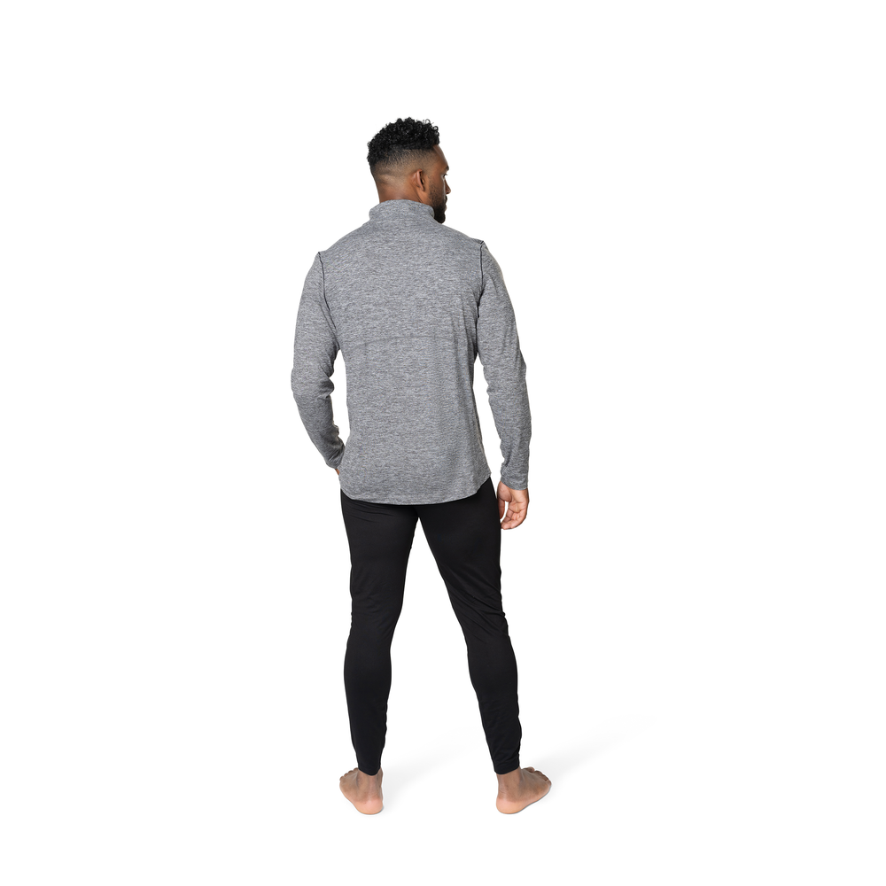 
                  
                    Hot Chillys Men's Clima-Tek Zip-T - Grey Heather
                  
                
