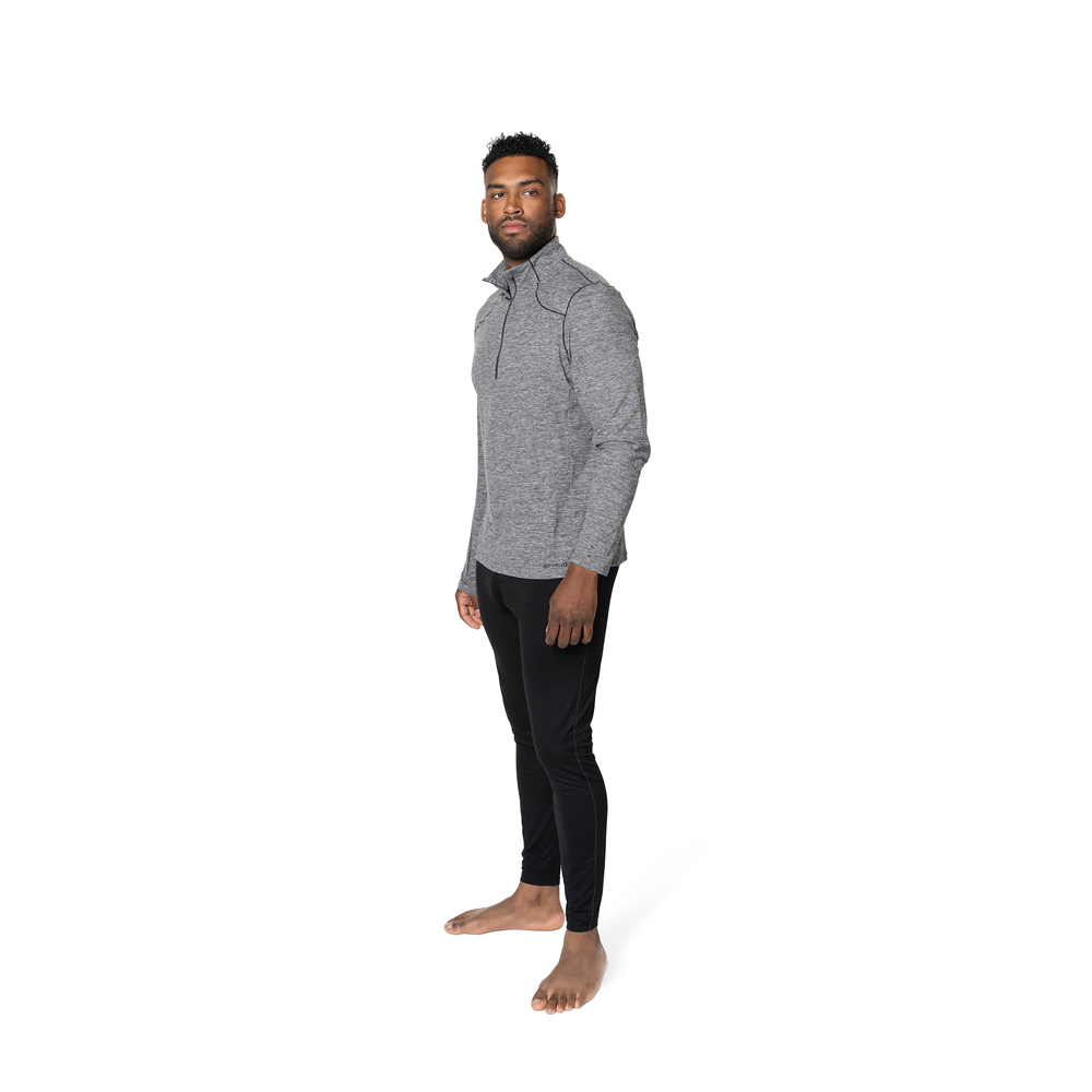 
                  
                    Hot Chillys Men's Clima-Tek Zip-T - Grey Heather
                  
                