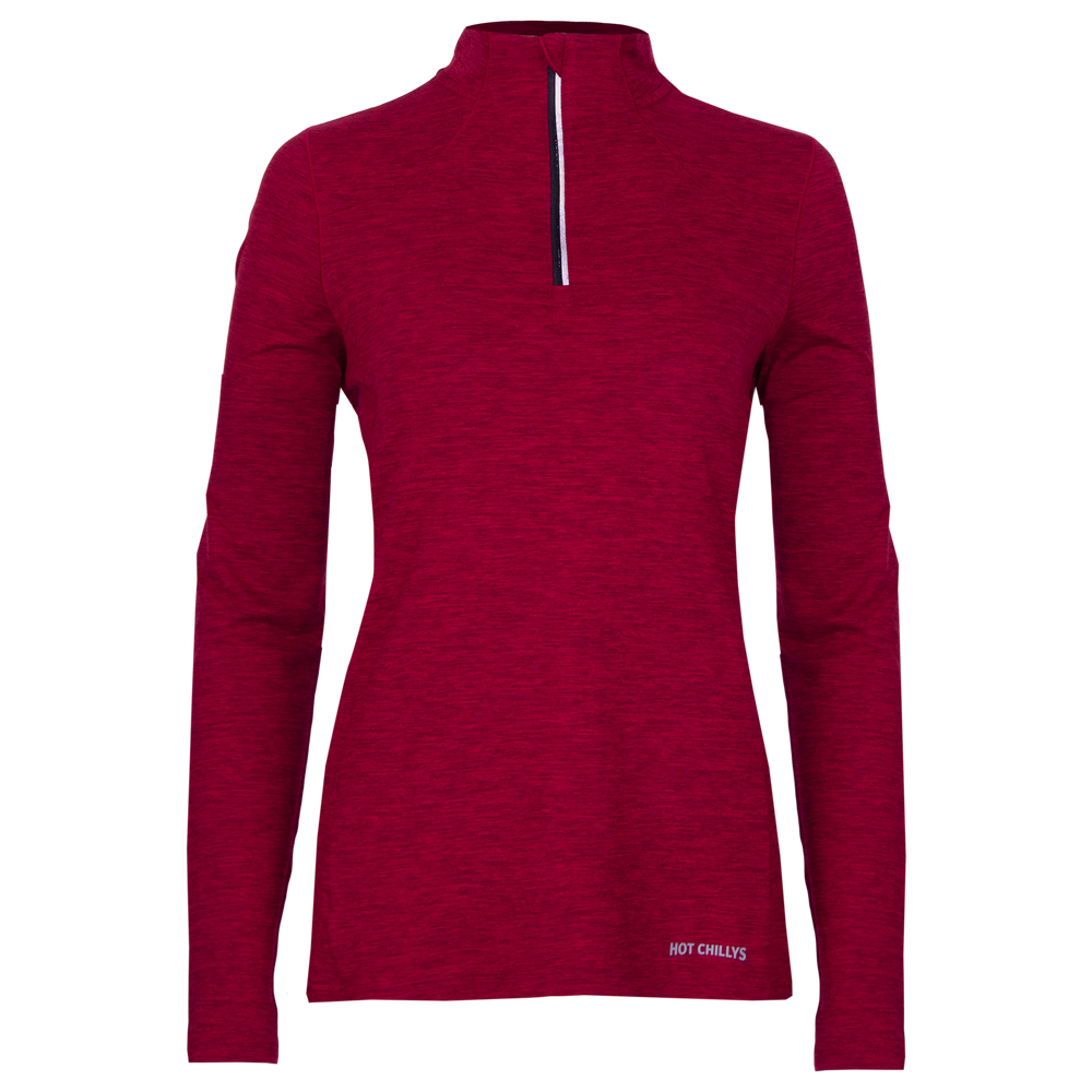 
                  
                    Women's Clima-Tek Zip-T - Hot Chillys#color_burgundy-heather
                  
                