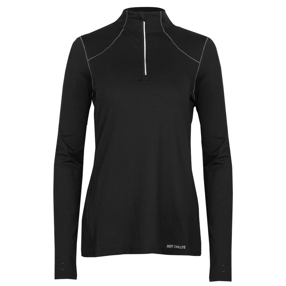 
                  
                    Hot Chillys Women's Clima-Tek Zip-T - Black
                  
                