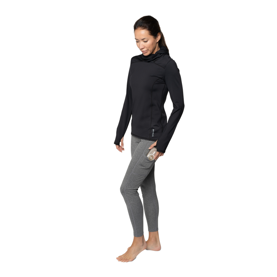 Women's Micro-Elite Chamois Pocket Legging#color_granite