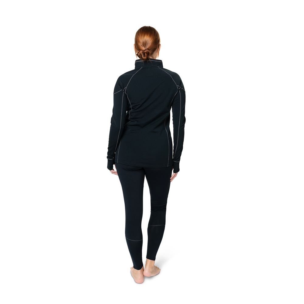 
                  
                    Hot Chillys Women's Micro-Elite XT Zip-T - Black/Grey
                  
                