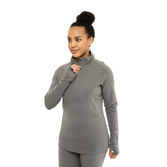 Women's Micro-Elite XT Zip-T - Hot Chillys#color_noche-grey