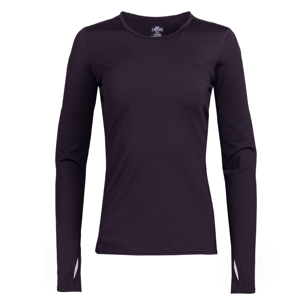 Women's Micro-Elite Chamois Crewneck#color_black