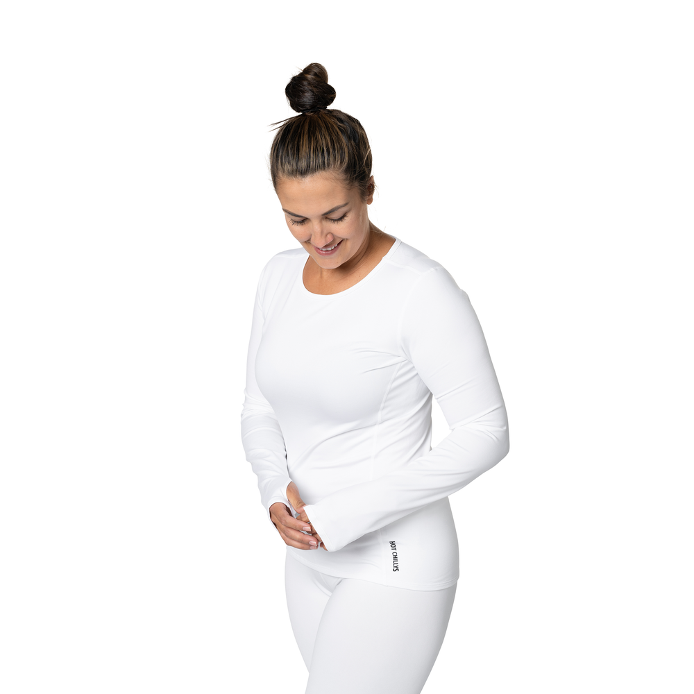 
                  
                    Hot Chillys Women's Micro-Elite Chamois Crewneck - White
                  
                