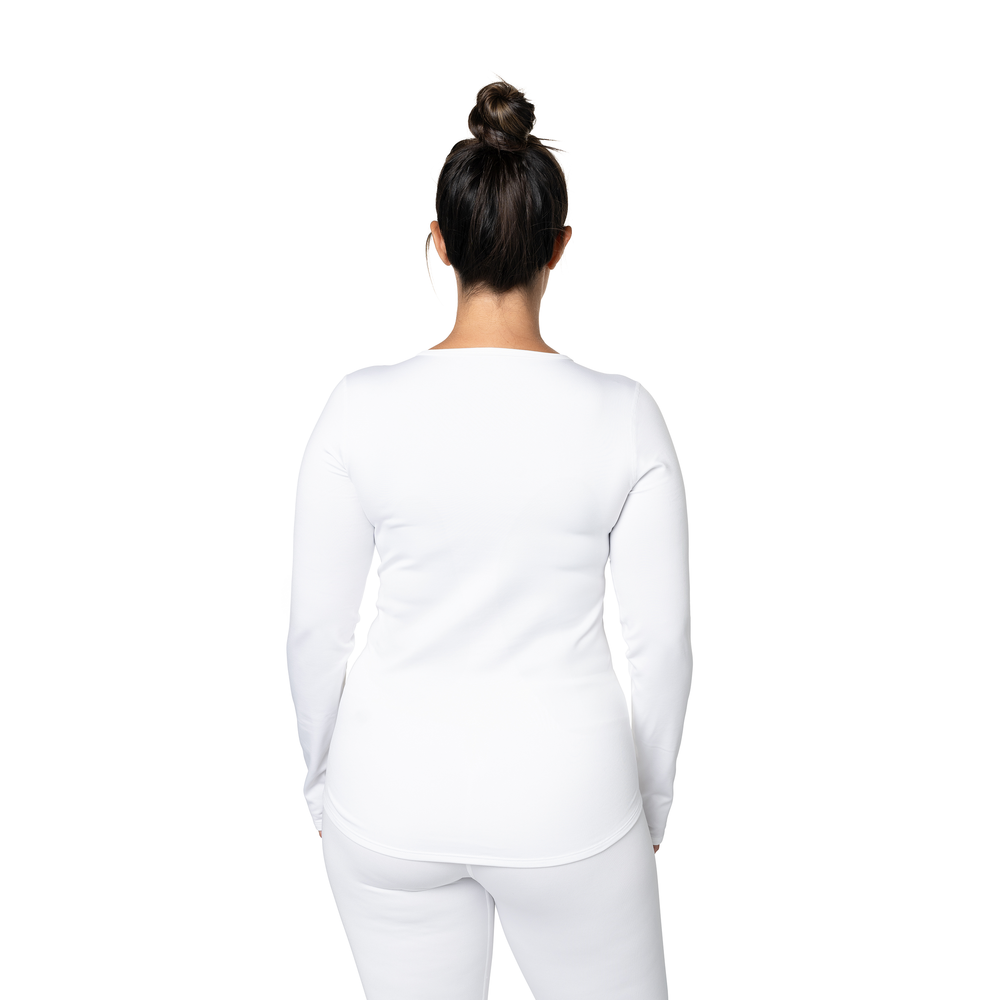 
                  
                    Hot Chillys Women's Micro-Elite Chamois Crewneck - White
                  
                
