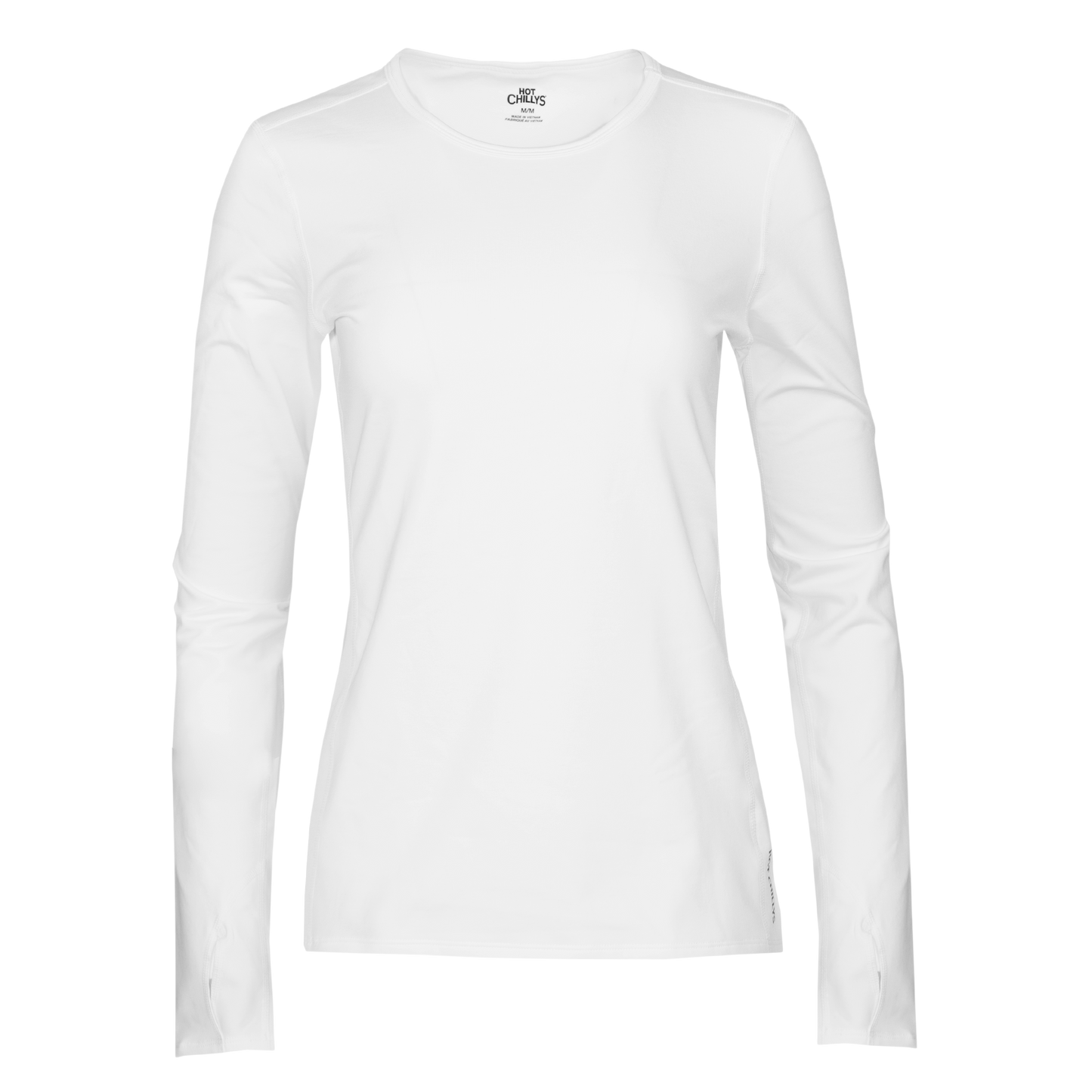Women's Micro-Elite Chamois Crewneck#color_white