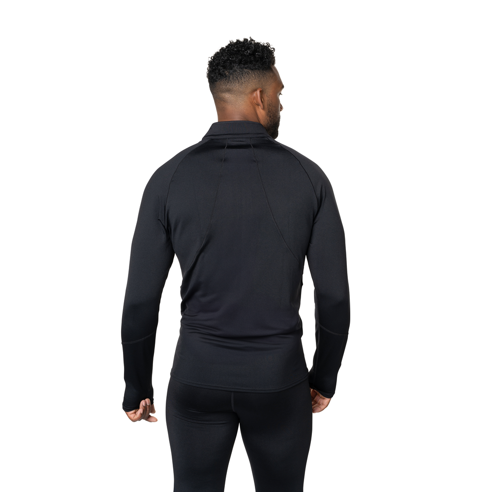 
                  
                    Hot Chillys Men's Micro-Elite Chamois Zone Zip-T - Black/Black
                  
                