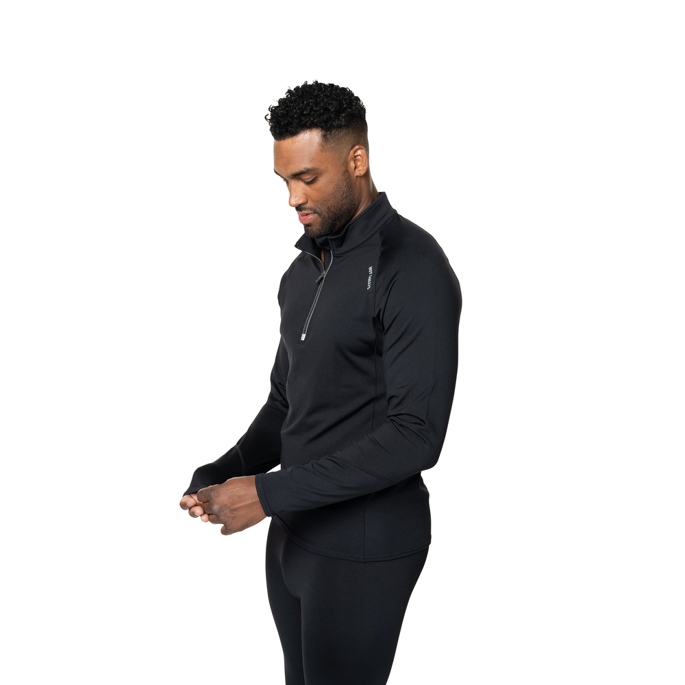 
                  
                    Hot Chillys Men's Micro-Elite Chamois Zone Zip-T - Black/Black
                  
                