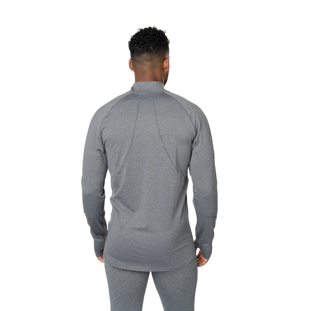
                  
                    Hot Chillys Men's Micro-Elite Chamois Zone Zip-T - Granite/Granite
                  
                