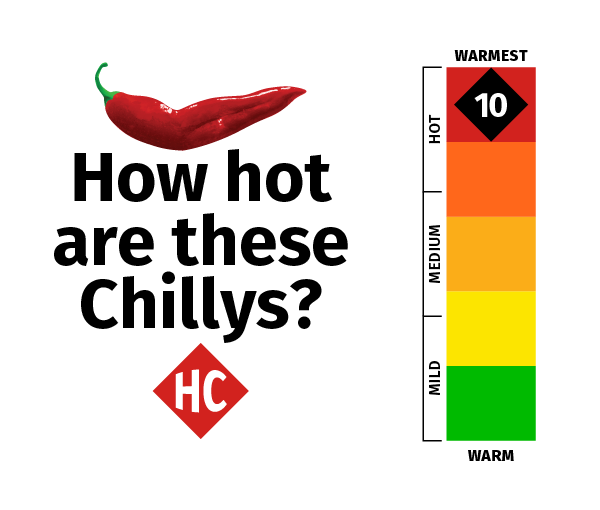 Hot Chillys ranks products based on Hot Chillys warmth thermometer. Six is the least warm with a green color background, yellow is the next warmest, then light orange, dark orange, and ten is the most warm with a red color background.  This product is a red ten on the Hot Chillys warmth thermometer.