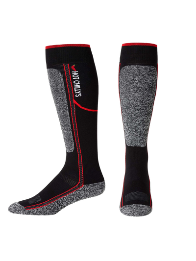 Men's Elite Heat Mid Volume Sock - Black/Red