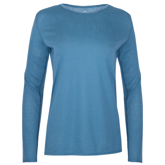 Women's Pepper Bi-Ply Crewneck - Hot Chillys#color_cross-country-blue