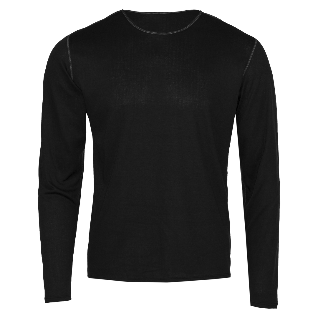 Men's Pepper Bi-Ply Crewneck - Hot Chillys#color_black