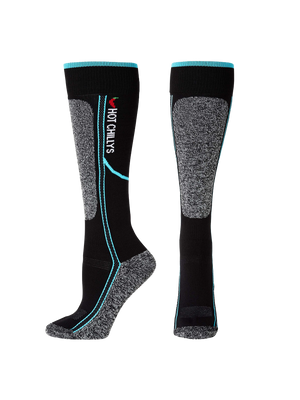Women's Elite Heat Low Volume Sock - Black/Aqua