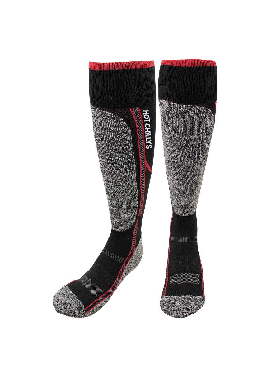 Youth Elite Heat Mid Volume Sock - Black/Red