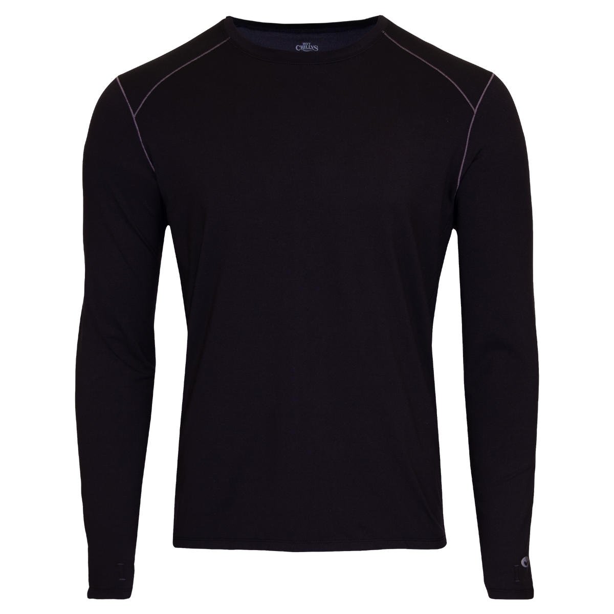 Men's Long Sleeve Thermal Top Clima-Tek Crewneck Black | Hot Chillys