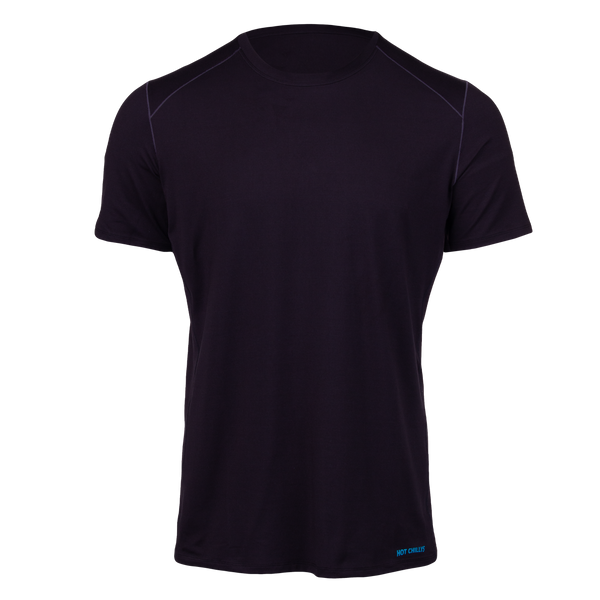 Men's Clima-Tek Moisture Wicking Tee Black Crewneck | Hot