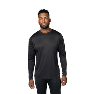 Hot Chillys Long Sleeve Top in Black for men, perfect cold weather base layer