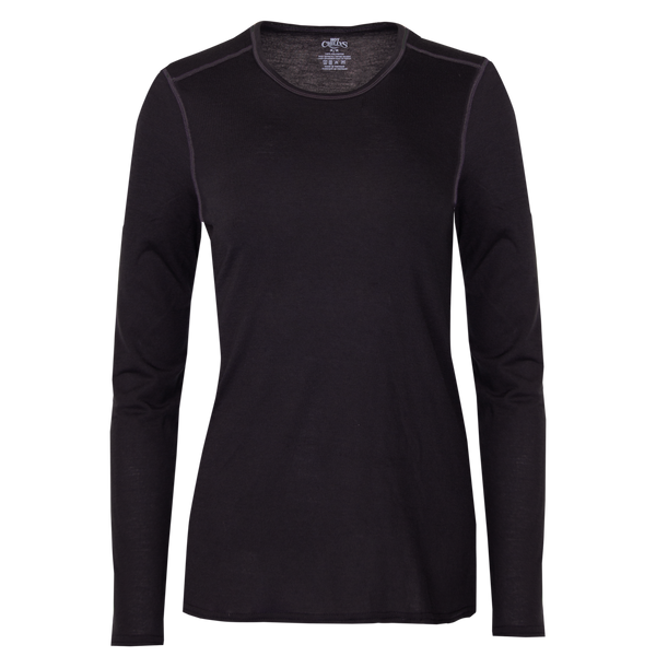 (取寄) ホットチリ レディース バイ-プライ クルーネック Hot Chillys women Bi-Ply Crewneck Black hot-chillys-pepper-bi-ply-