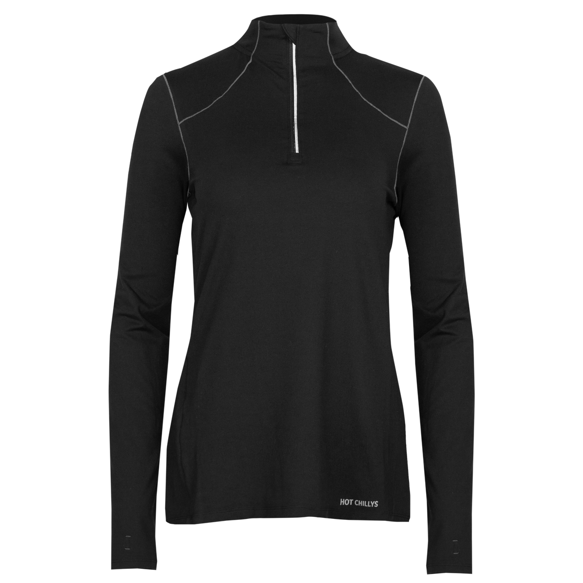 Women's Clima-Tek Zip-T Black: Women's Thermal Base Layer | Hot