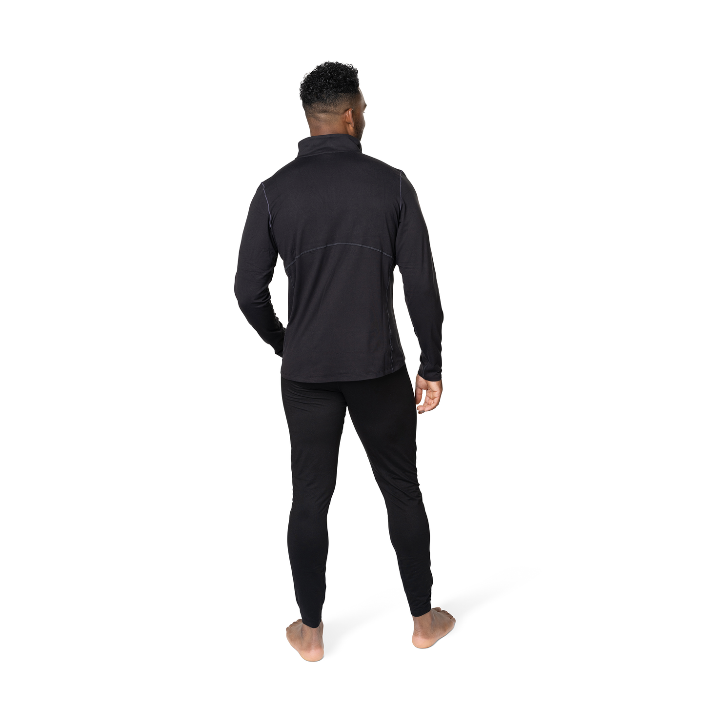 Men's Black Thermal Zip Shirt Clima-Tek Zip-T Base Layer | Hot Chillys Men's Black Thermal Zip Shirt Clima-Tek Zip-T Base Layer | Hot Chillys
