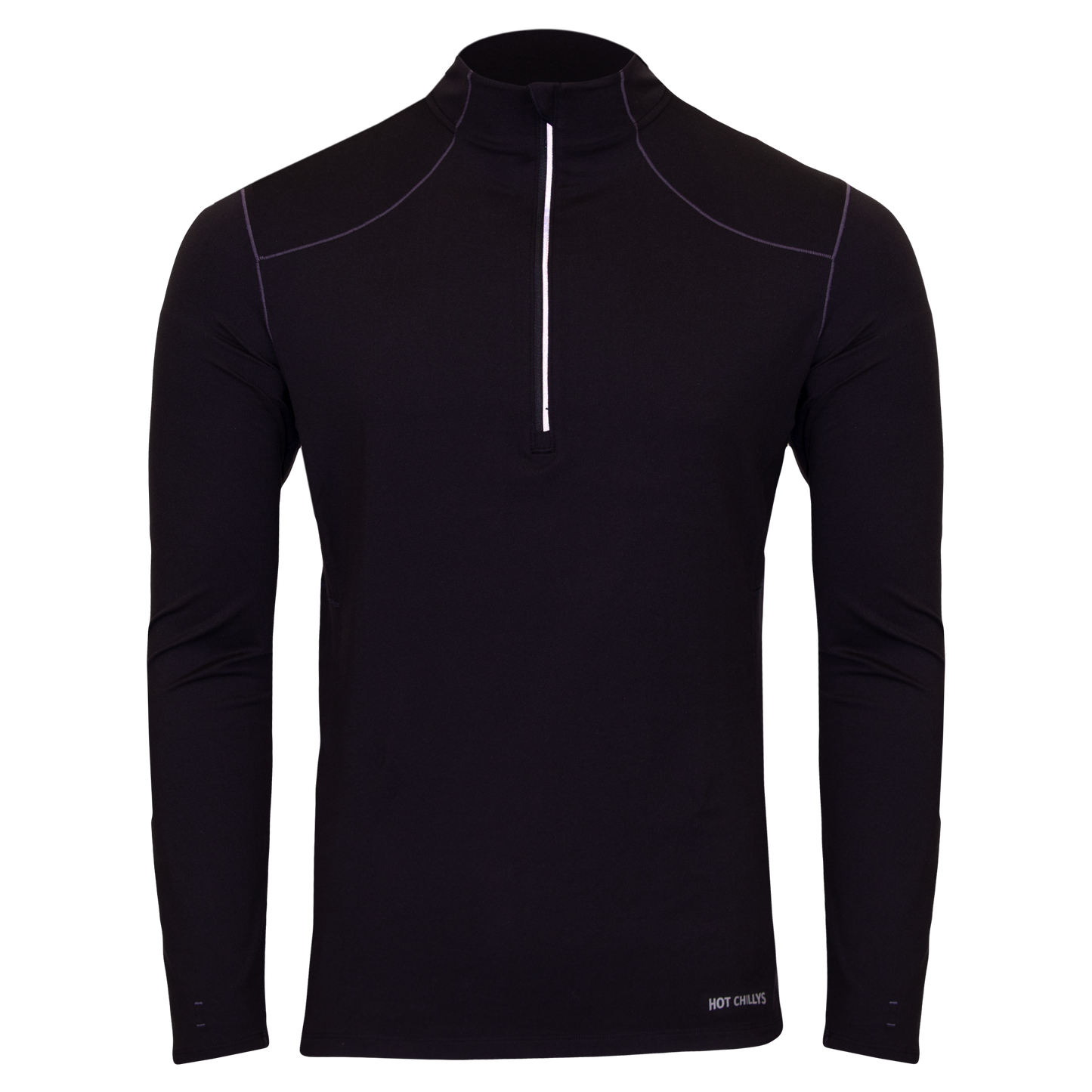 Men's Black Thermal Zip Shirt Clima-Tek Zip-T Base Layer | Hot Chillys Men's Black Thermal Zip Shirt Clima-Tek Zip-T Base Layer | Hot Chillys