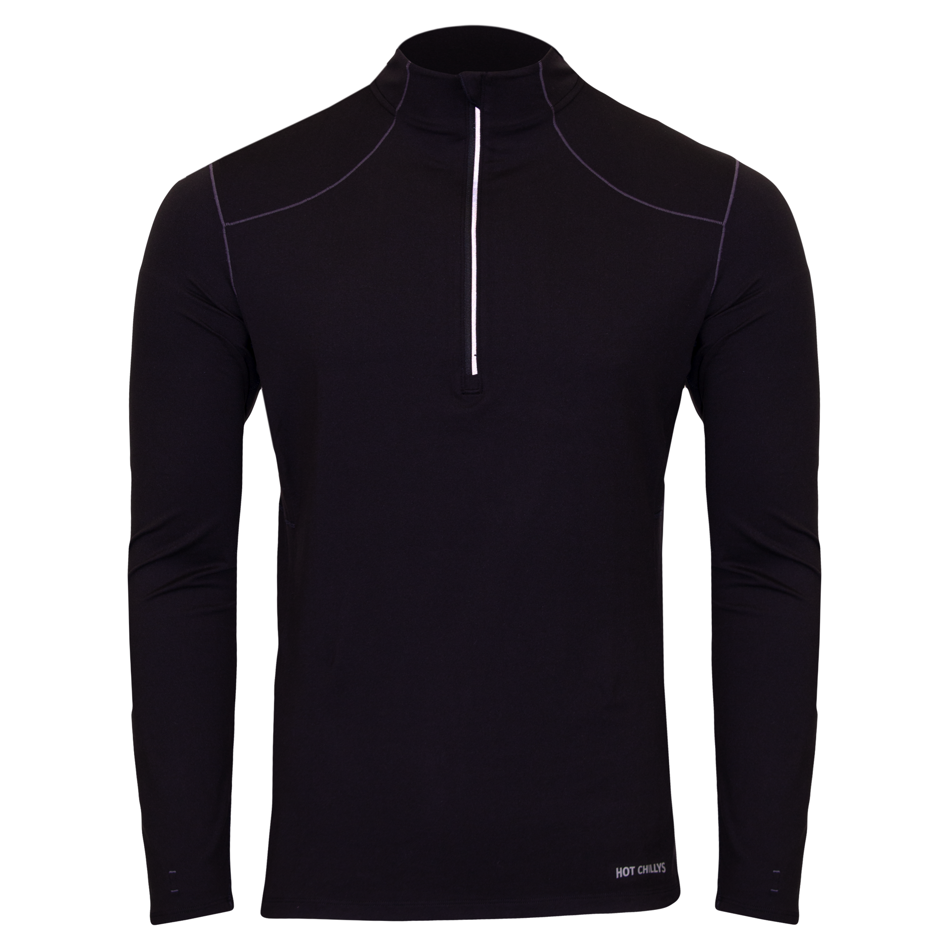 Men's Black Thermal Zip Shirt Clima-Tek Zip-T Base Layer | Hot Chillys Men's Black Thermal Zip Shirt Clima-Tek Zip-T Base Layer | Hot Chillys