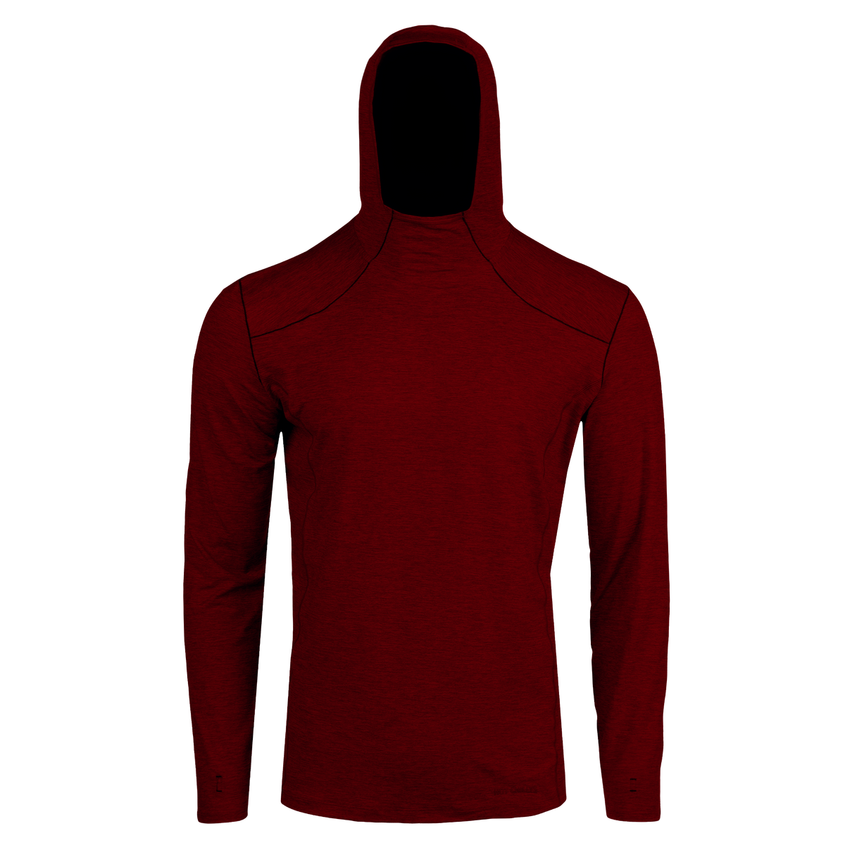 Men's Hooded Thermal Shirt Clima-Tek Hoodie Burgundy | Hot Chillys