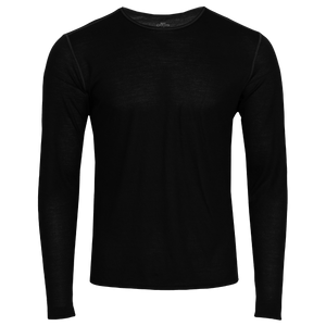 Hot Chillys men's thermal crewneck in black for warmth and comfort during cold weather