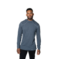 Hot Chillys Men's thermal hoodie in dark gray with a comfortable fit and stylish design
