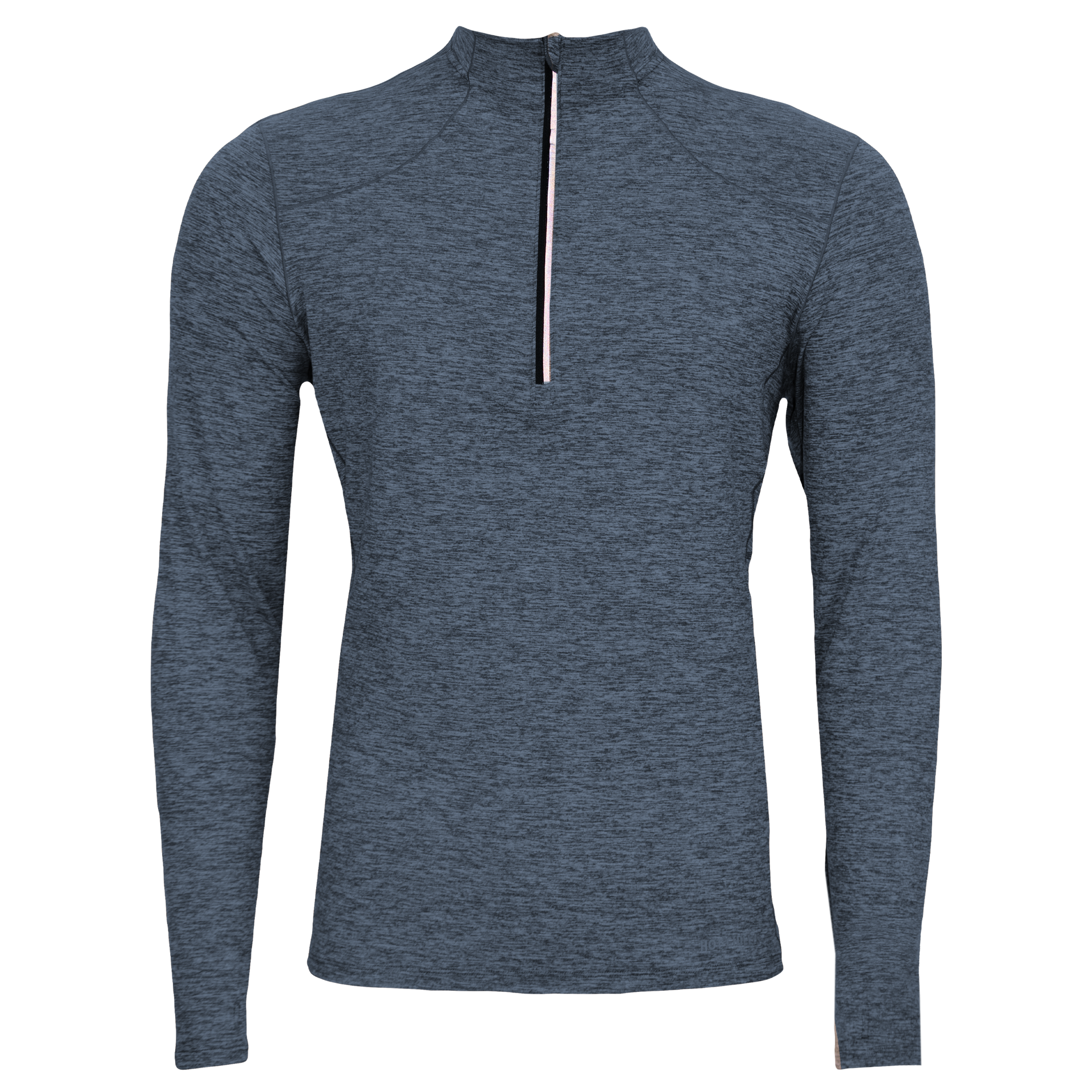 【 peak】 Half Zip Up Long Sleeve T-Shirt R5033 Men's Thermal Zip Shirt Clima-Tek Zip-T Nightfall Heather