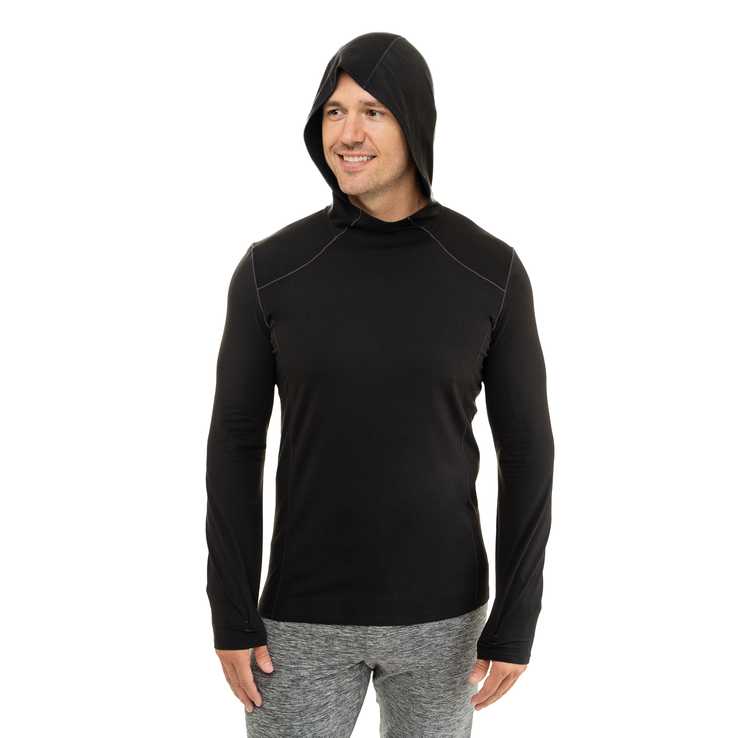 black therma hoodie