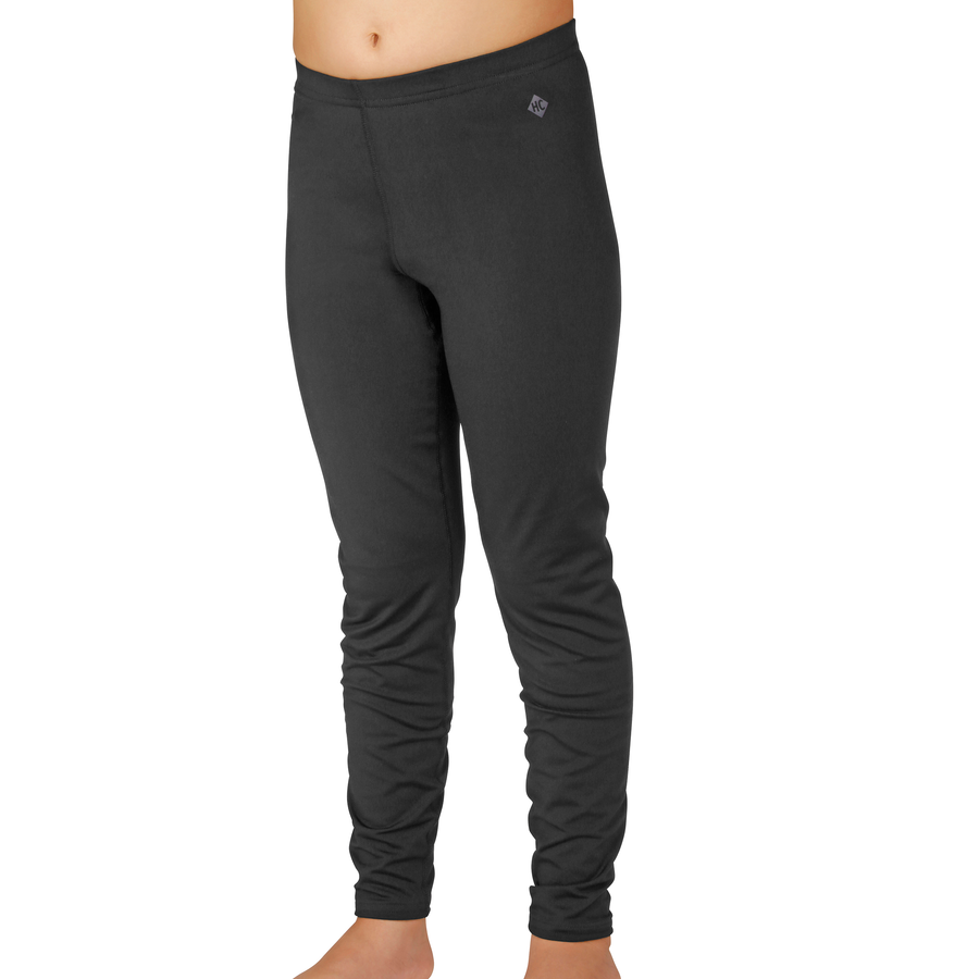 Hot Chillys black micro elite chamois youth tights designed for comfort and warmth
