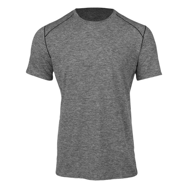 Moisture Wicking Men's Clima-Tek Tee Grey Crewneck | Hot Chillys
