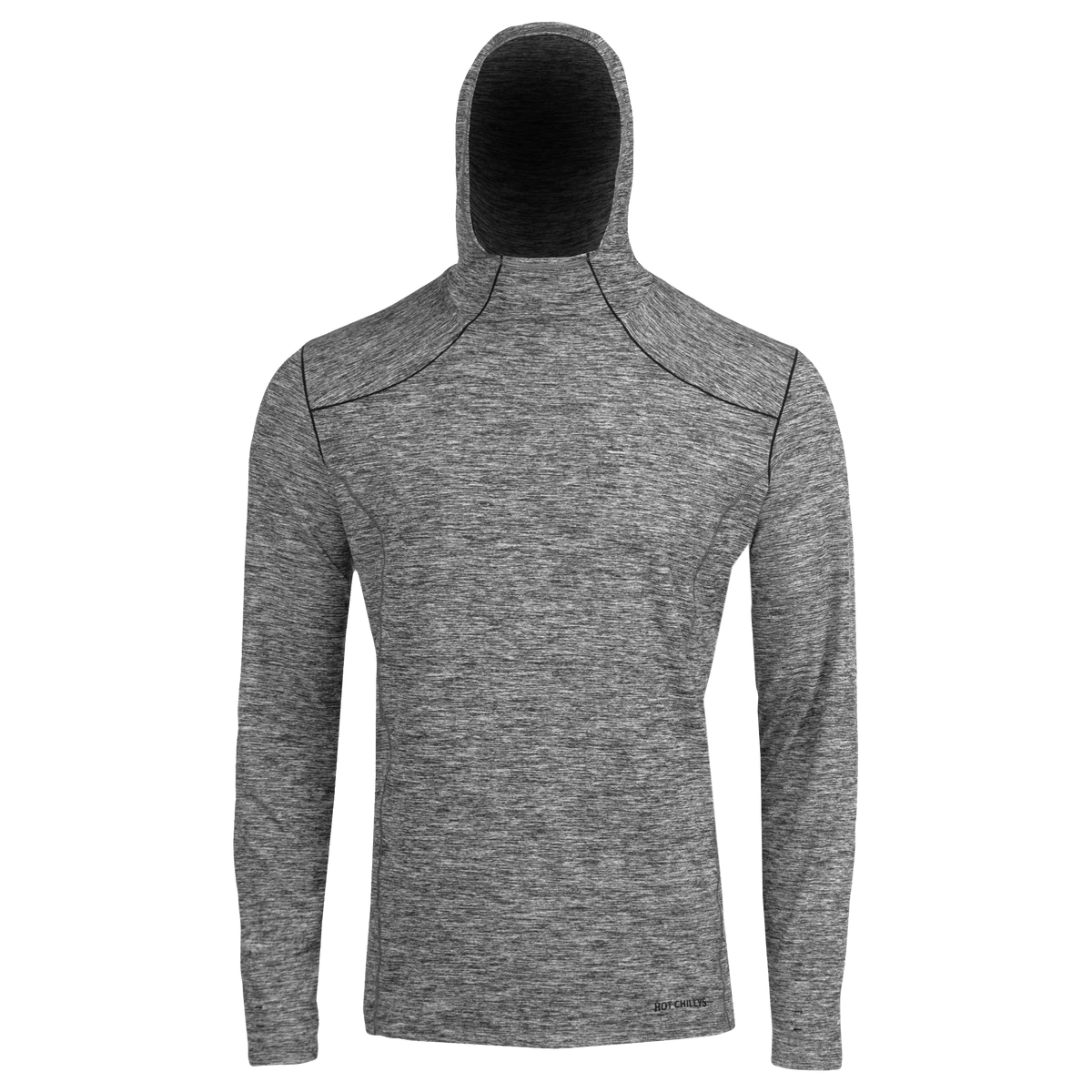 Men's Clima-Tek Grey Heather Warm Winter Hoodie for Men | Hot Chillys