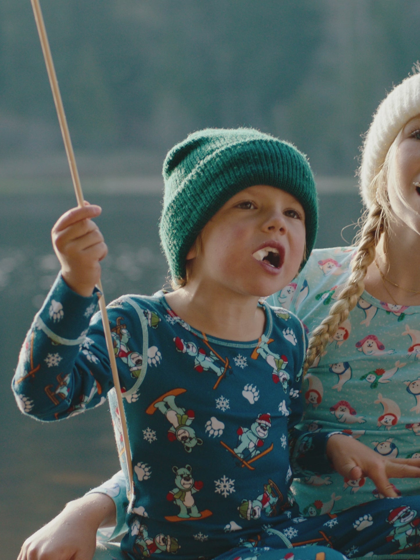 Youth Originals Print Tight - Snow Bears