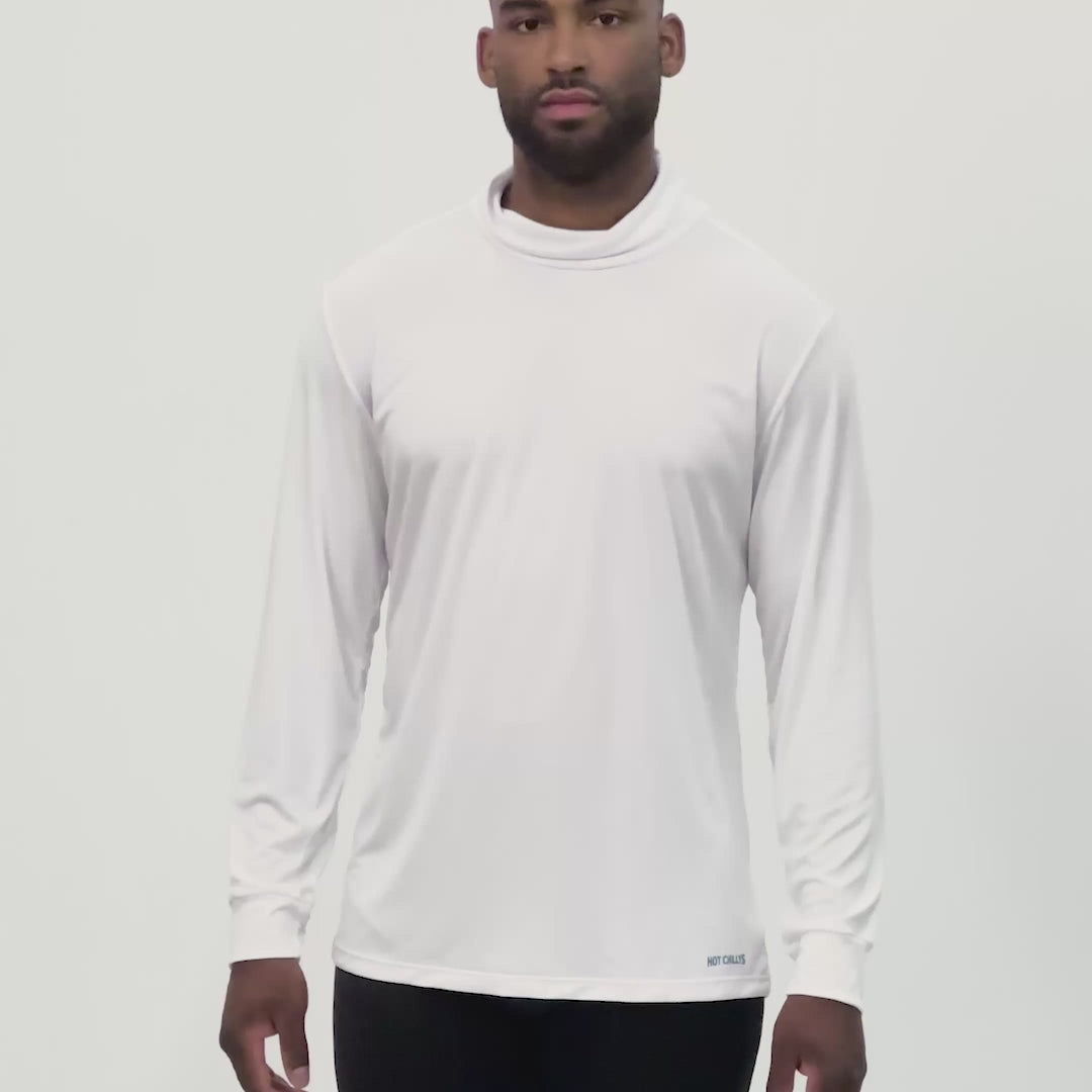 Men's Peach Skins Roll T-Neck - White