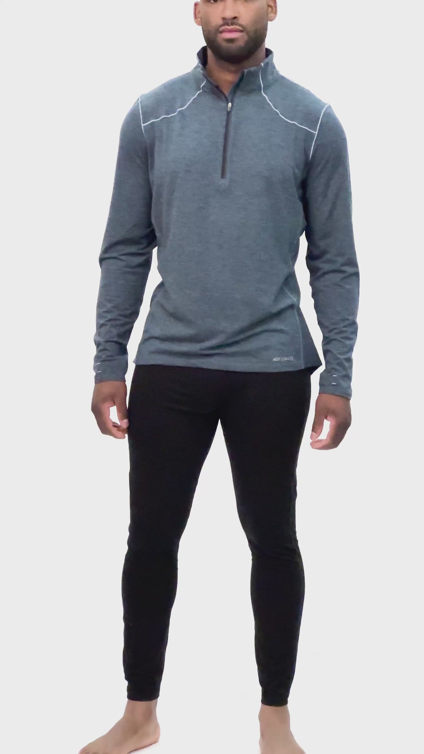 Men's Clima-Tek Zip-T - Nightfall Heather