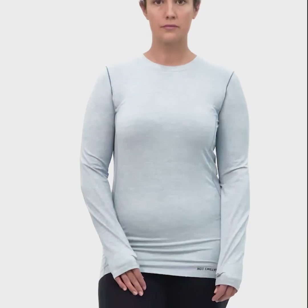 Women's Clima-Tek Crewneck - Ashley Blue Heather