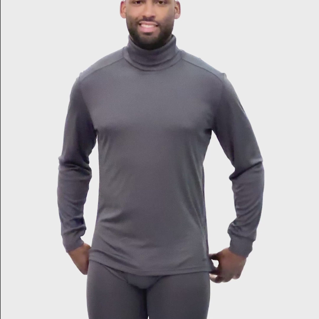 Men's Peach Skins Roll T-Neck - Noche – Hot Chillys