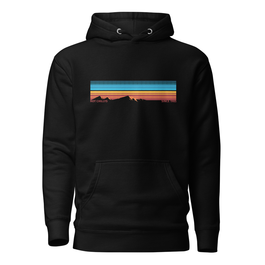 Hot Chillys Mountain Range Unisex Hoodie#color_black