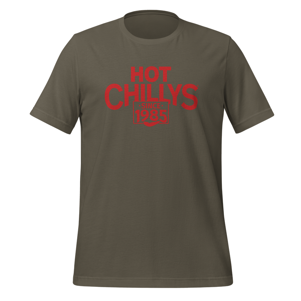
                  
                    Hot Chillys Text Logo Tee#color_army
                  
                