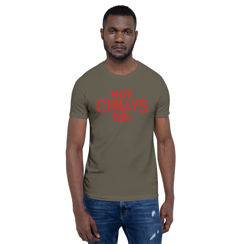 
                  
                    Hot Chillys Text Logo Tee#color_army
                  
                
