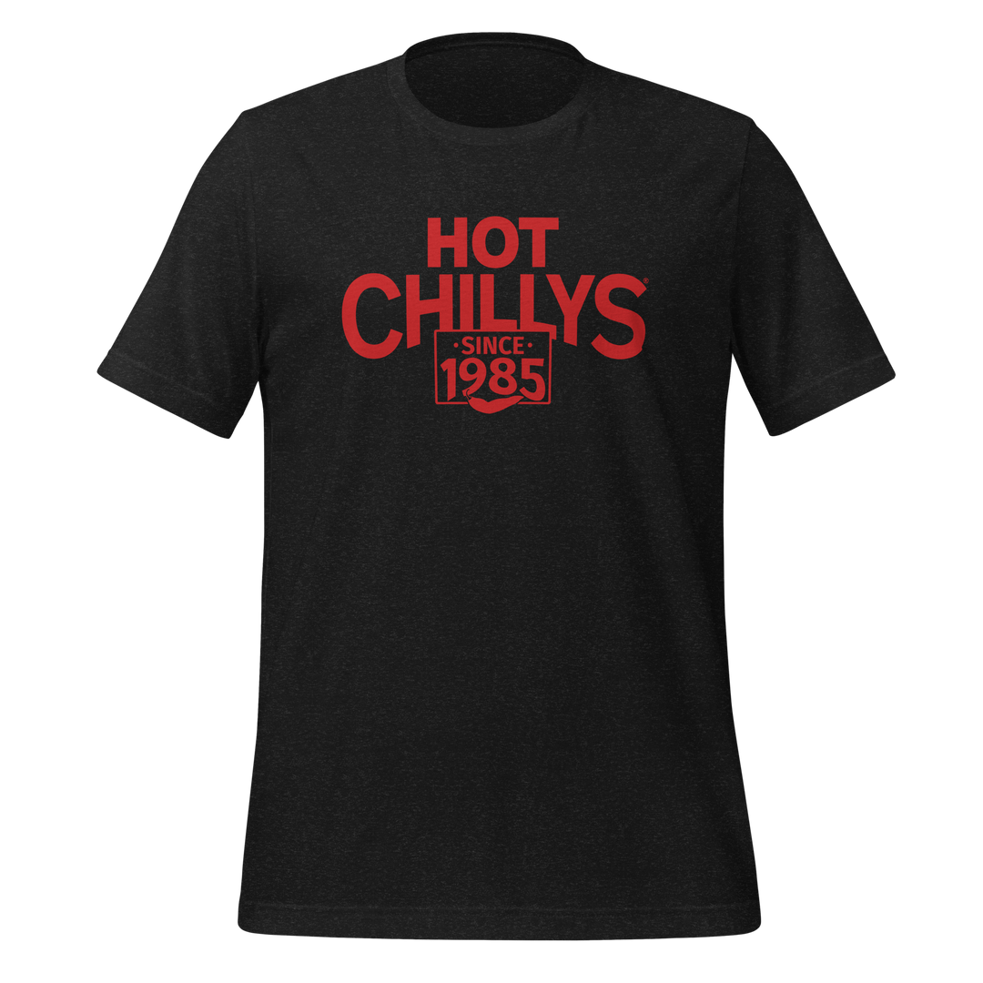 Hot Chillys Text Logo Tee#color_black-heather-tee